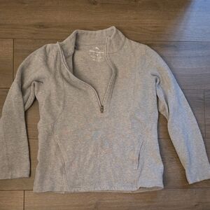 Tommy Bahama Light Gray Quarter-Zip Sweater
